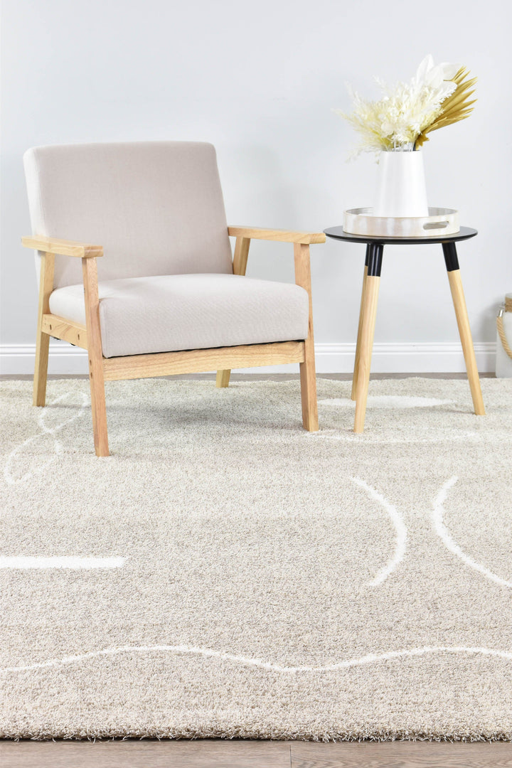 Zen Serenity Beige Brown Contemporary Rug, [cheapest rugs online], [au rugs], [rugs australia]