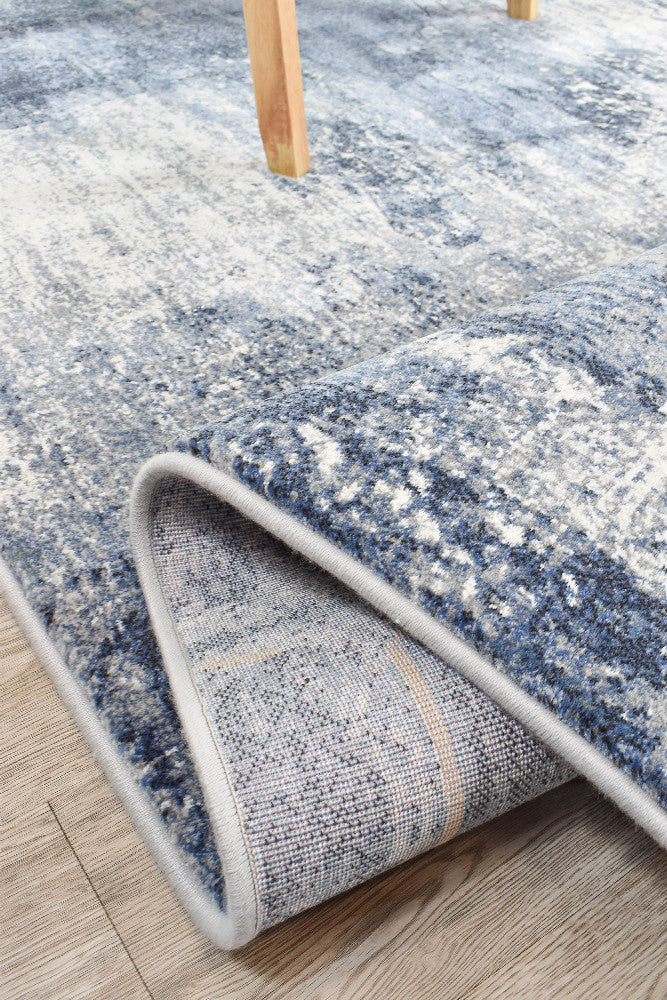 Zenith Washed Blue Abstract Rug, [cheapest rugs online], [au rugs], [rugs australia]