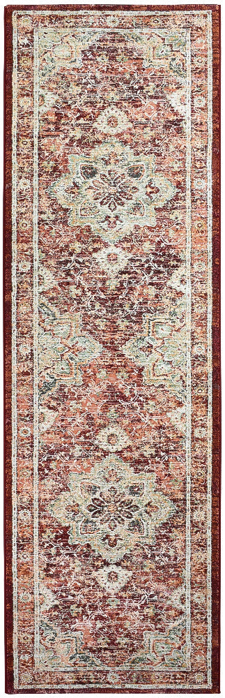 Zenith Red Green Ivory Traditional Rug, [cheapest rugs online], [au rugs], [rugs australia]