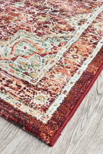 Zenith Red Green Ivory Traditional Rug, [cheapest rugs online], [au rugs], [rugs australia]