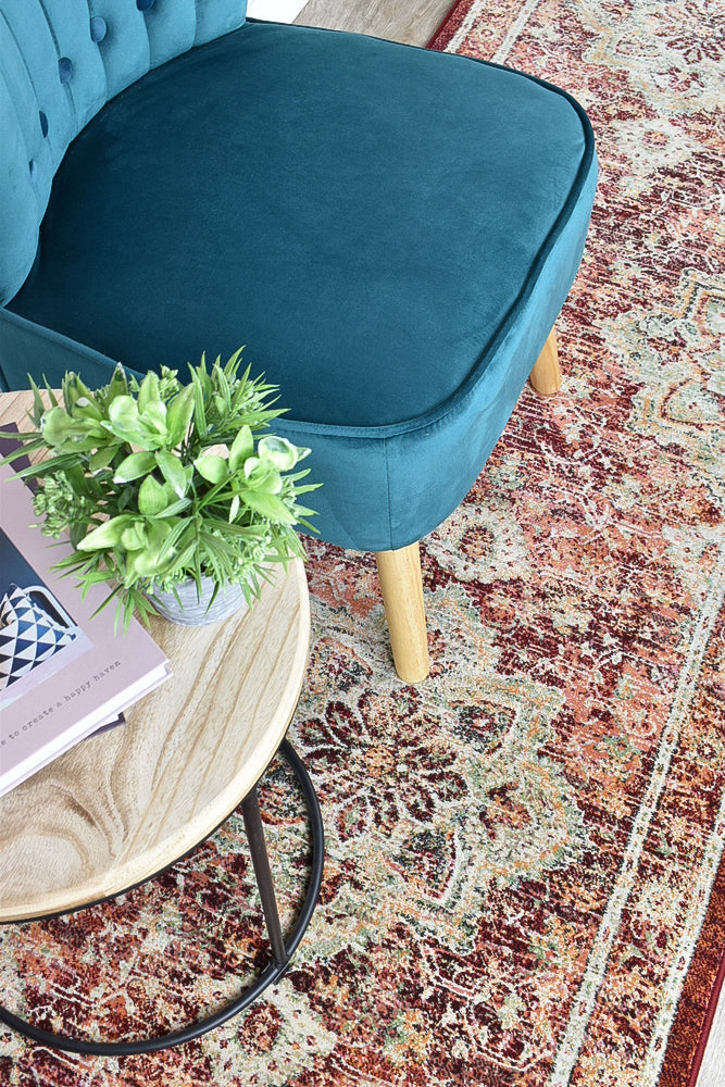 Zenith Red Green Ivory Traditional Rug, [cheapest rugs online], [au rugs], [rugs australia]