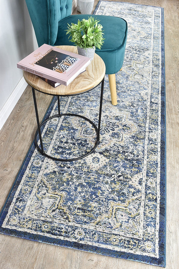 Zenith Blue Transitional Runner Rug, [cheapest rugs online], [au rugs], [rugs australia]