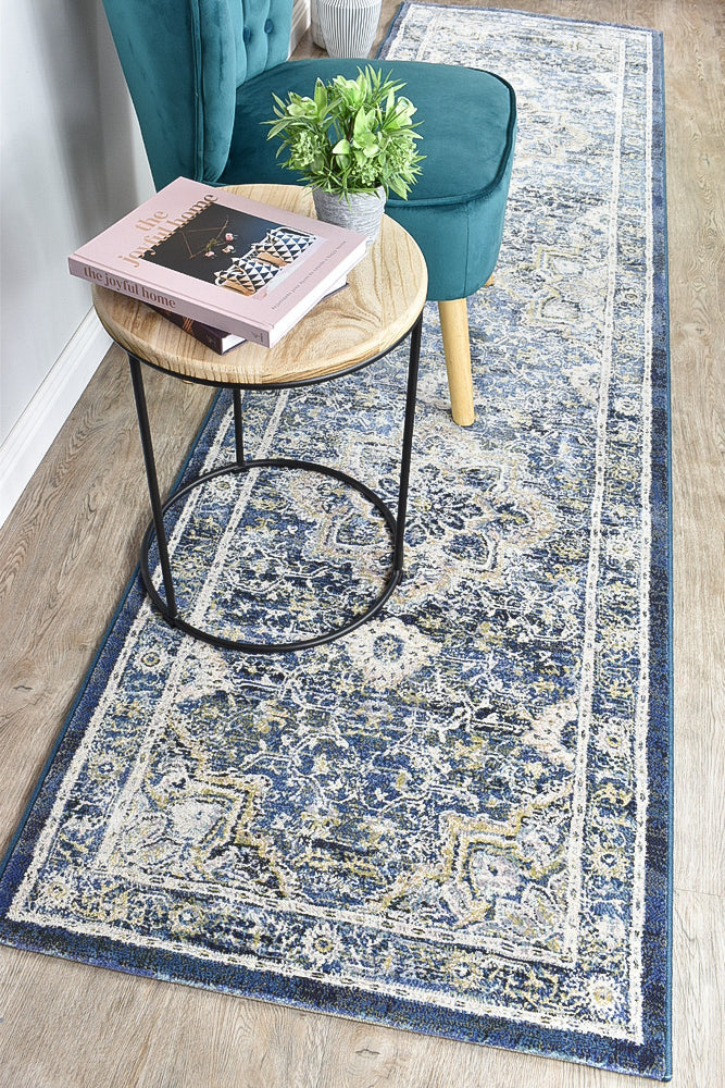 Zenith Blue Transitional Runner Rug, [cheapest rugs online], [au rugs], [rugs australia]