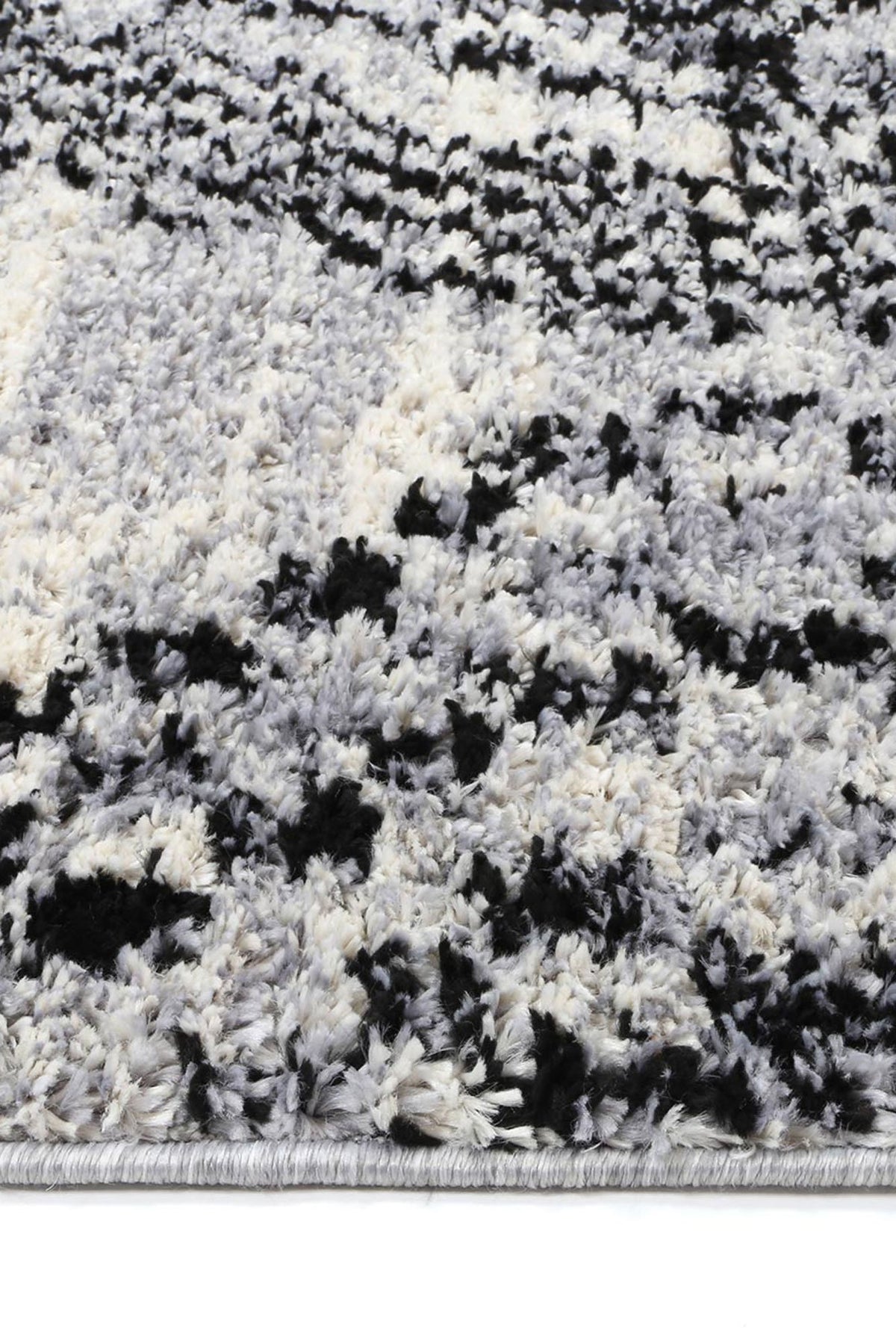 Cassandra Grey Boho Diamond Rug