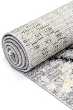 Cassandra Grey Boho Diamond Rug