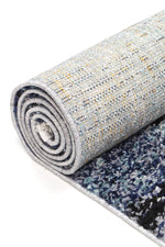 Cassandra Navy Blue Diamond Abstract Rug