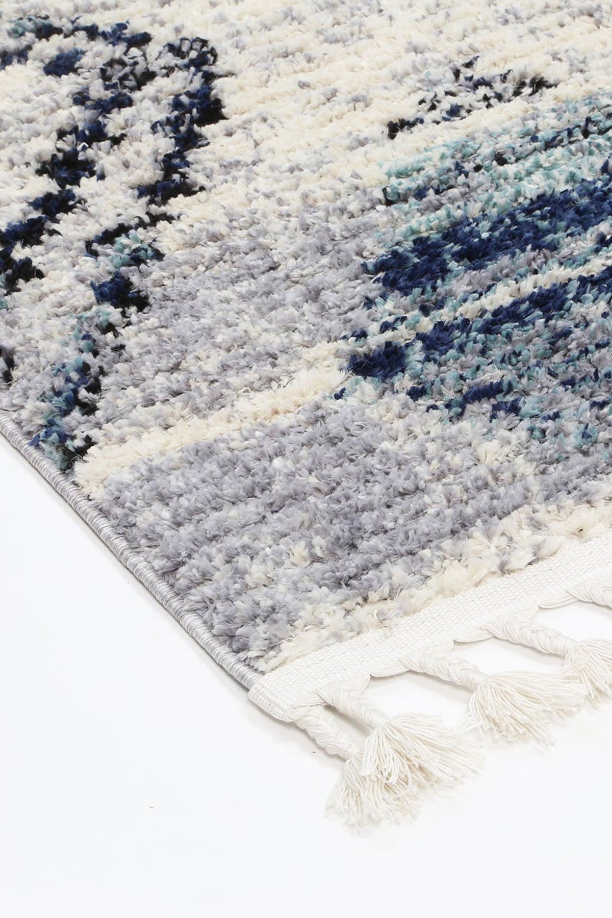 Cassandra Navy Blue Diamond Rug