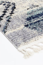 Cassandra Navy Blue Diamond Rug