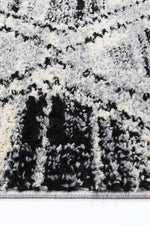 Cassandra Black White Diamond Rug