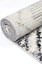 Cassandra Black White Diamond Rug