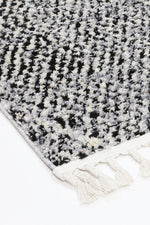Cassandra Black White Geometric Rug