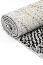 Cassandra Black White Geometric Rug