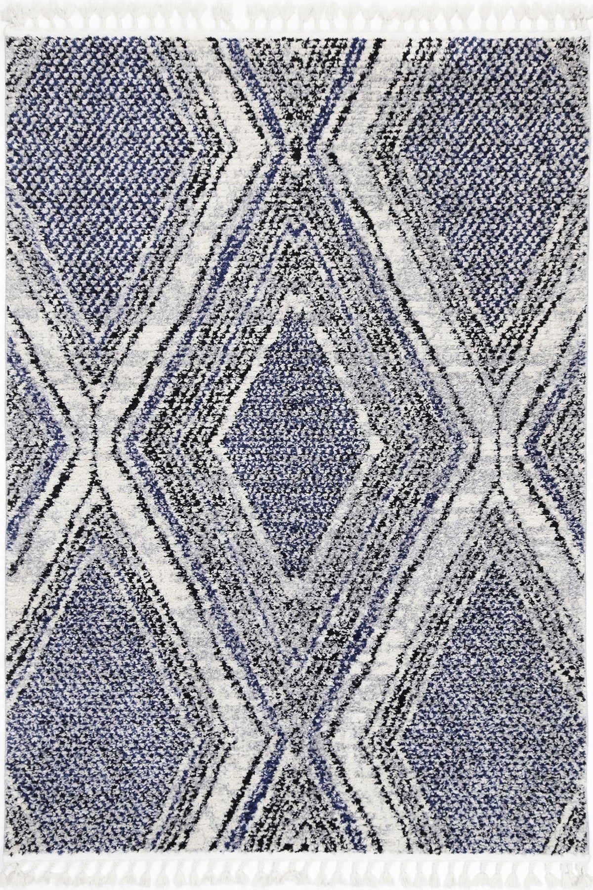 Cassandra Navy Blue Geometric Rug