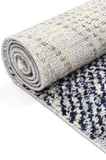 Cassandra Navy Blue Geometric Rug