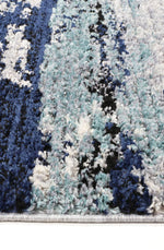 Cassandra Navy Blue Abstract Rug