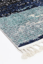 Cassandra Navy Blue Abstract Rug