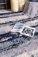 Cassandra Navy Blue Abstract Rug
