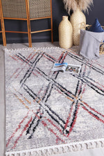 Cassandra Grey Muti Line Rug