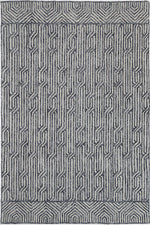 Hayes Tribal Black Light Grey Rug
