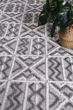 Hayes Criss Cross Light Grey Rug
