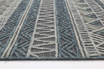 Hayes Tribal Dark Grey Teal Rug