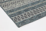 Hayes Tribal Dark Grey Teal Rug
