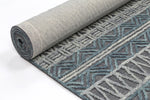 Hayes Tribal Dark Grey Teal Rug