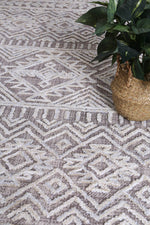 Hayes Tribal Light Grey Rug