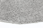Danso Shaggy Silver Grey Round Rug - The Rugs