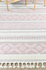 Gypsy Pink & Ivory Textured Tribal Rug, [cheapest rugs online], [au rugs], [rugs australia]