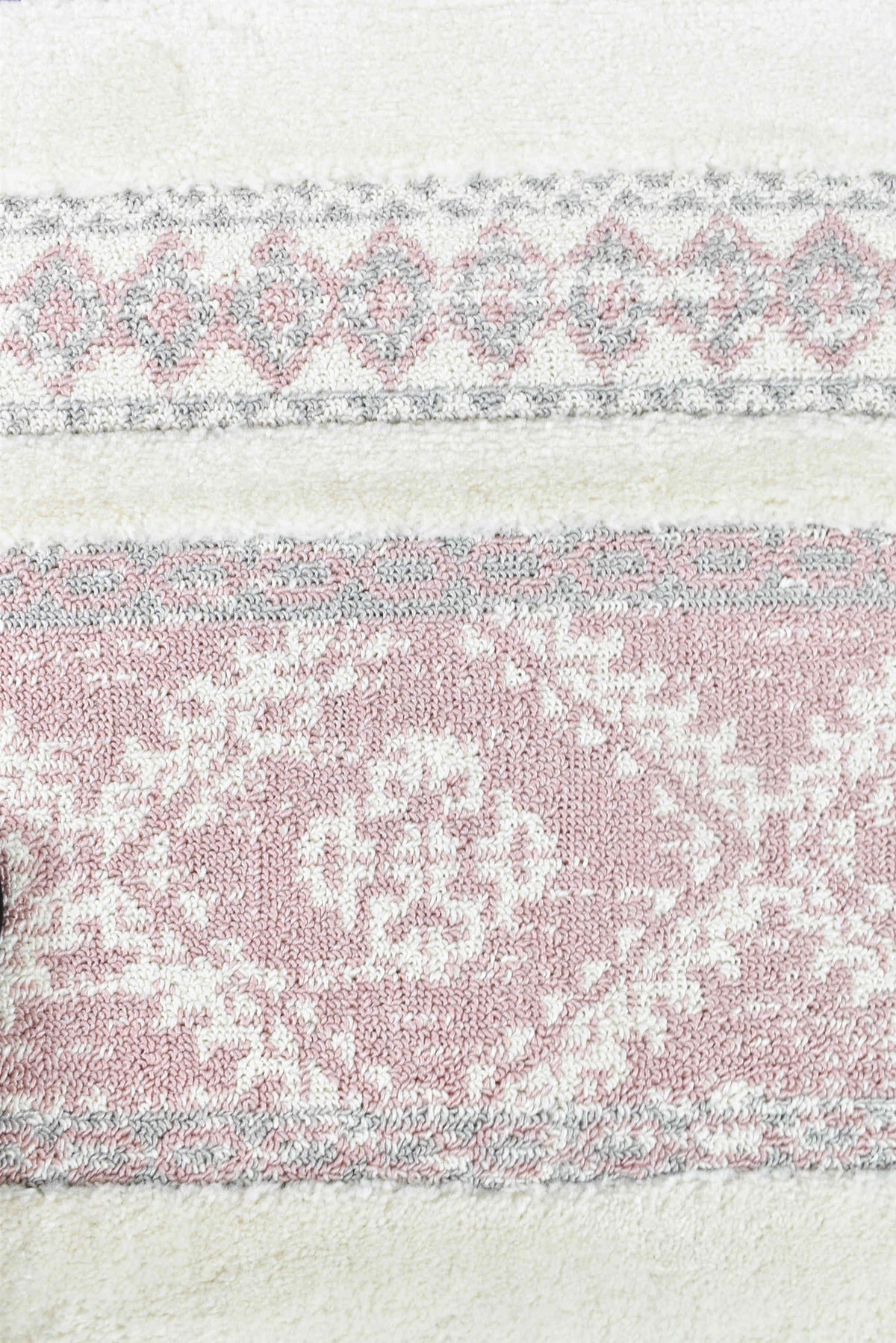 Gypsy Pink & Ivory Textured Tribal Rug, [cheapest rugs online], [au rugs], [rugs australia]
