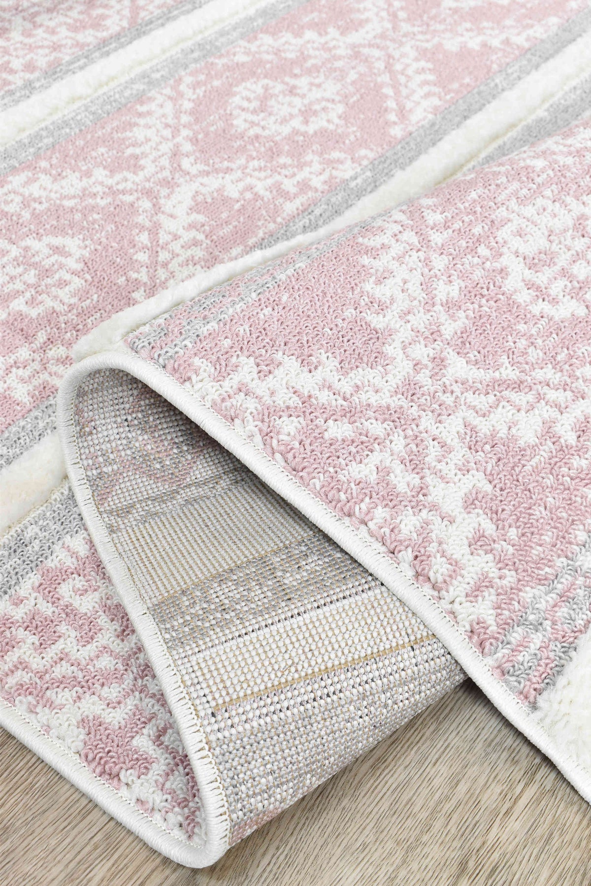Gypsy Pink & Ivory Textured Tribal Rug, [cheapest rugs online], [au rugs], [rugs australia]