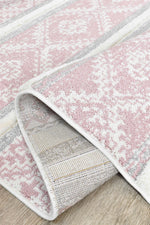 Gypsy Pink & Ivory Textured Tribal Rug, [cheapest rugs online], [au rugs], [rugs australia]