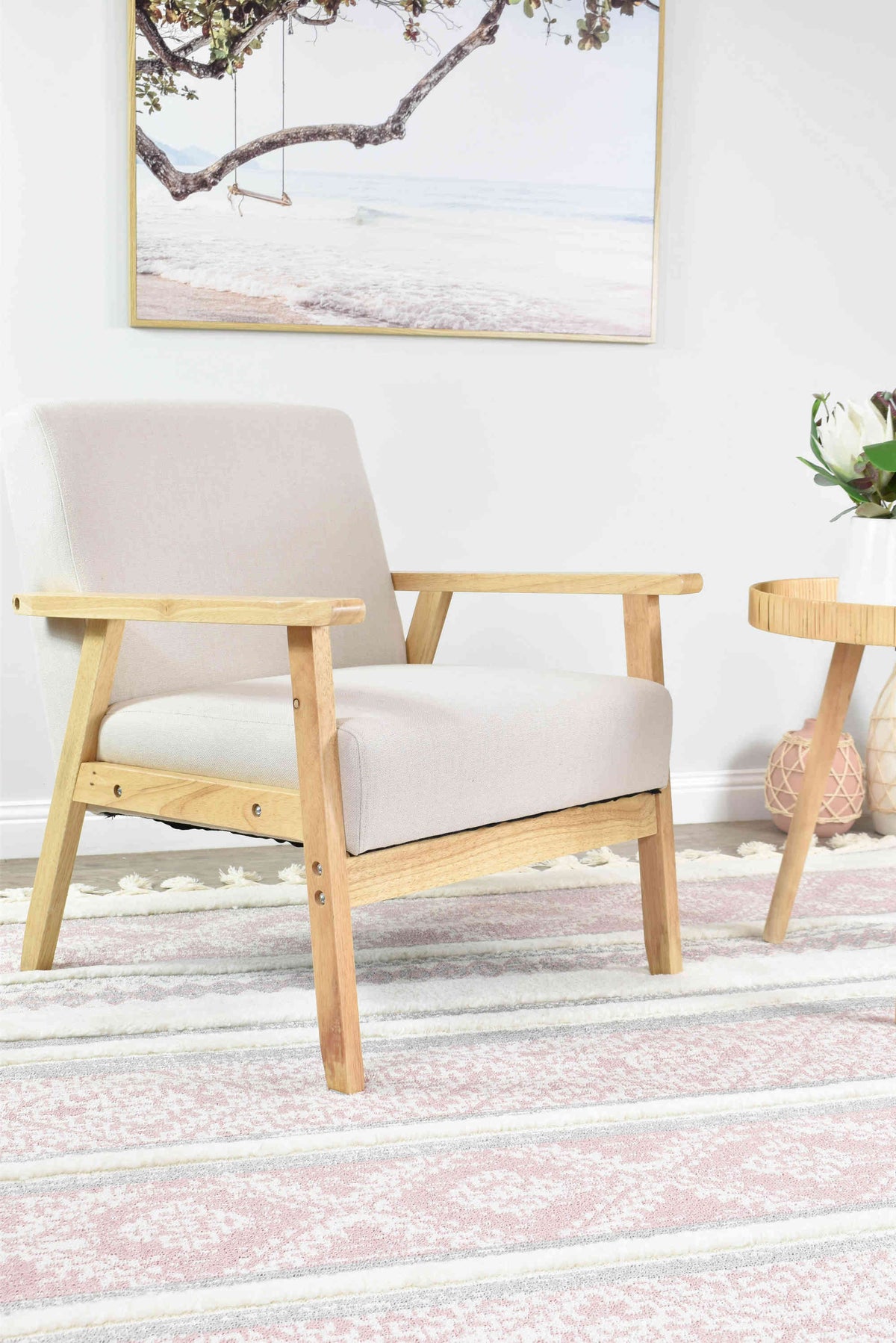 Gypsy Pink & Ivory Textured Tribal Rug, [cheapest rugs online], [au rugs], [rugs australia]