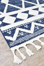 Gypsy Navy & Ivory Textured Tribal Rug, [cheapest rugs online], [au rugs], [rugs australia]