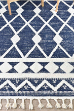 Gypsy Navy & Ivory Textured Tribal Rug, [cheapest rugs online], [au rugs], [rugs australia]