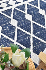 Gypsy Navy & Ivory Textured Tribal Rug, [cheapest rugs online], [au rugs], [rugs australia]