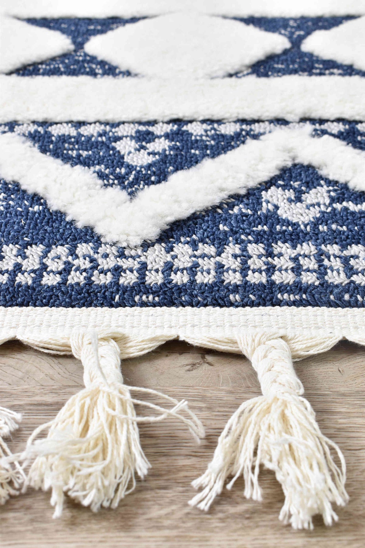 Gypsy Navy & Ivory Textured Tribal Rug, [cheapest rugs online], [au rugs], [rugs australia]