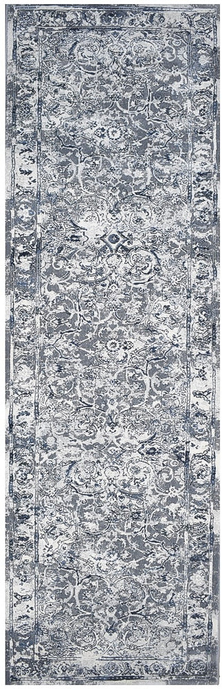 Zenith Silver Grey Blue Transitional Runner Rug, [cheapest rugs online], [au rugs], [rugs australia]