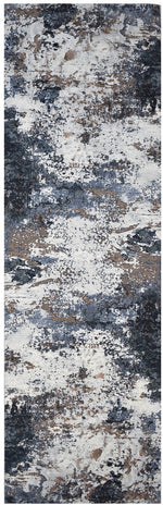 Zenith Silver Grey Blue Abstract Runner Rug, [cheapest rugs online], [au rugs], [rugs australia]