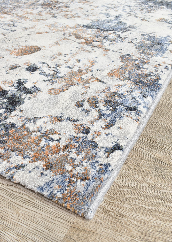 Zenith Silver Grey Blue Abstract Runner Rug, [cheapest rugs online], [au rugs], [rugs australia]