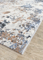 Zenith Silver Grey Blue Abstract Runner Rug, [cheapest rugs online], [au rugs], [rugs australia]