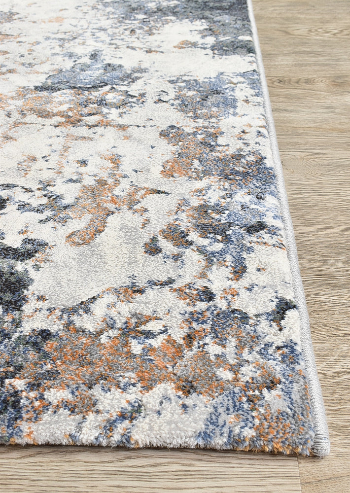 Zenith Silver Grey Blue Abstract Runner Rug, [cheapest rugs online], [au rugs], [rugs australia]