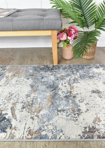 Zenith Silver Grey Blue Abstract Runner Rug, [cheapest rugs online], [au rugs], [rugs australia]