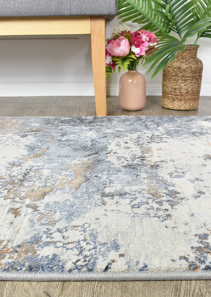 Zenith Silver Grey Blue Abstract Runner Rug, [cheapest rugs online], [au rugs], [rugs australia]