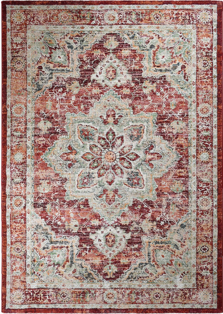 Zenith Red Green Ivory Traditional Rug, [cheapest rugs online], [au rugs], [rugs australia]