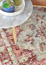 Zenith Red Green Ivory Traditional Rug, [cheapest rugs online], [au rugs], [rugs australia]
