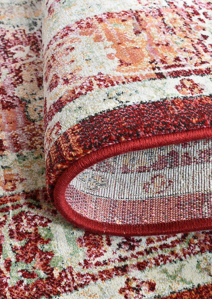 Zenith Red Green Ivory Traditional Rug, [cheapest rugs online], [au rugs], [rugs australia]