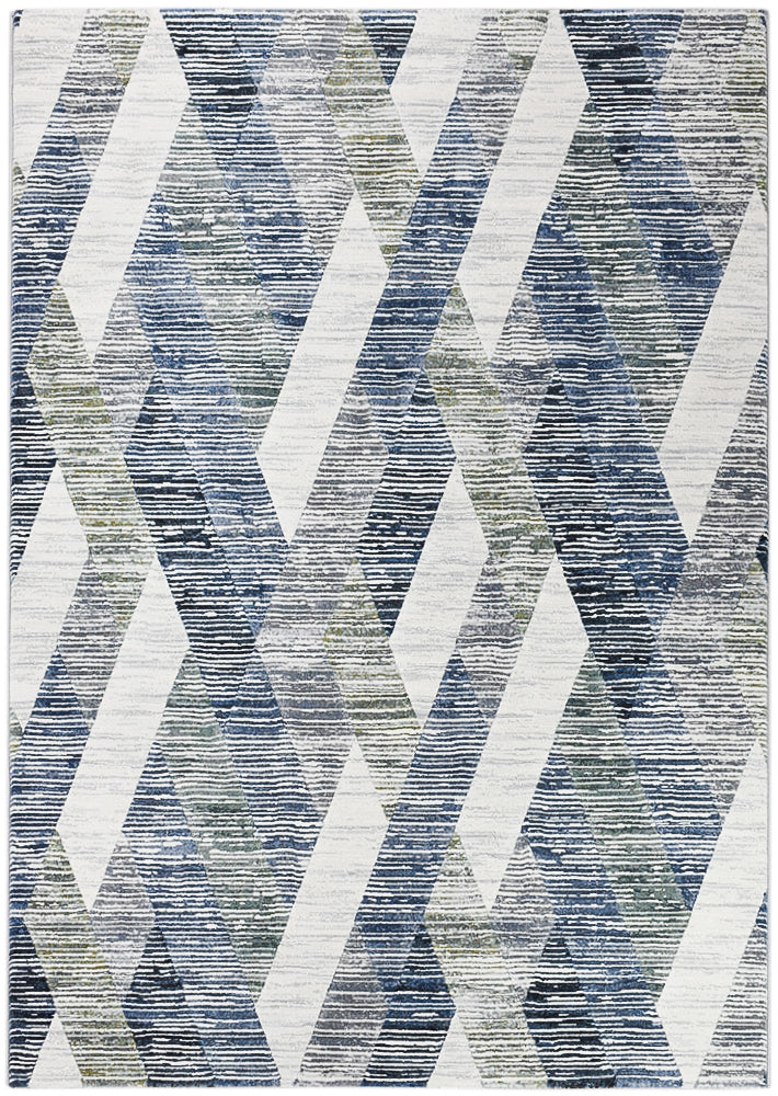 Zenith Blue Grey Geometric Contemporary Rug, [cheapest rugs online], [au rugs], [rugs australia]