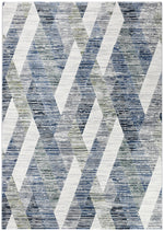 Zenith Blue Grey Geometric Contemporary Rug, [cheapest rugs online], [au rugs], [rugs australia]